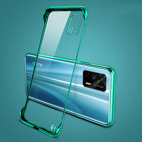 Carcasa Dura Cristal Plastico Funda Rigida Sin Marco Transparente para Realme GT Neo 2T 5G Verde