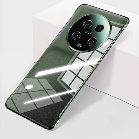 Carcasa Dura Cristal Plastico Funda Rigida Sin Marco Transparente para Xiaomi Mi 13 Ultra 5G Verde