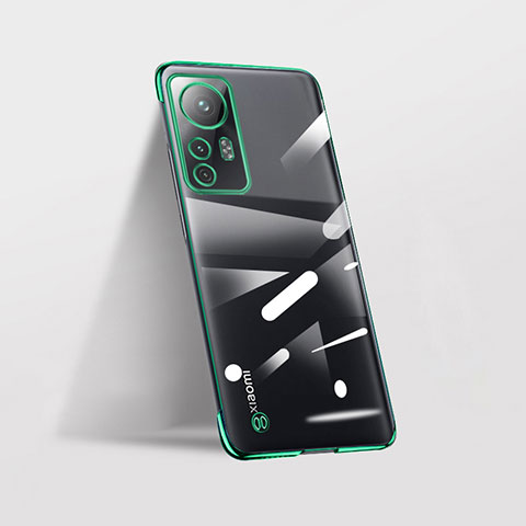 Carcasa Dura Cristal Plastico Funda Rigida Sin Marco Transparente para Xiaomi Redmi Note 12S Verde