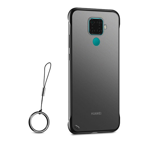 Carcasa Dura Cristal Plastico Funda Rigida Transparente H01 para Huawei Mate 30 Lite Negro