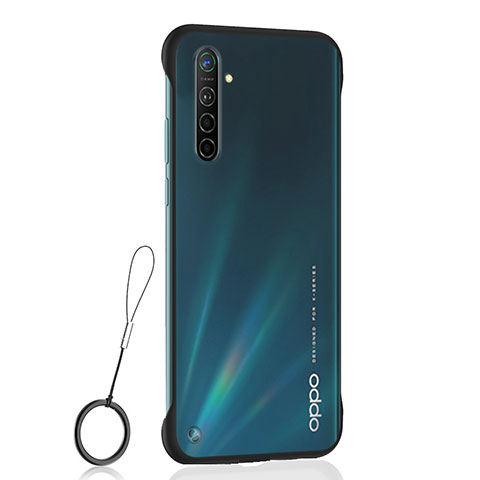 Carcasa Dura Cristal Plastico Funda Rigida Transparente H01 para Oppo K5 Negro