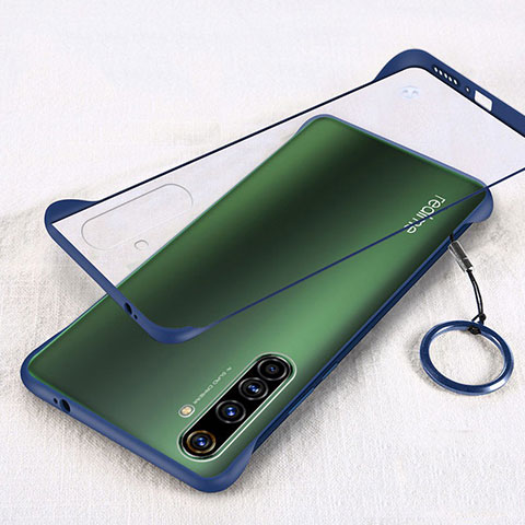 Carcasa Dura Cristal Plastico Funda Rigida Transparente H01 para Realme X50 Pro 5G Azul