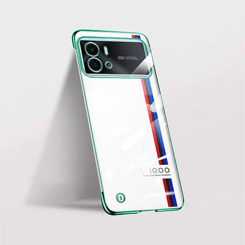 Carcasa Dura Cristal Plastico Funda Rigida Transparente H01 para Vivo iQOO 9 Pro 5G Verde