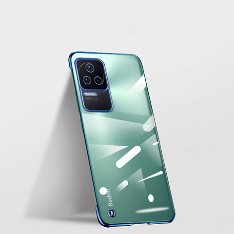 Carcasa Dura Cristal Plastico Funda Rigida Transparente H01 para Xiaomi Redmi K50 Pro 5G Azul