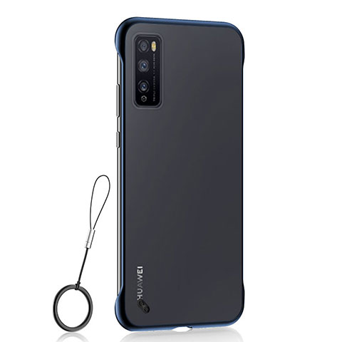 Carcasa Dura Cristal Plastico Funda Rigida Transparente H02 para Huawei Enjoy 20 Pro 5G Azul