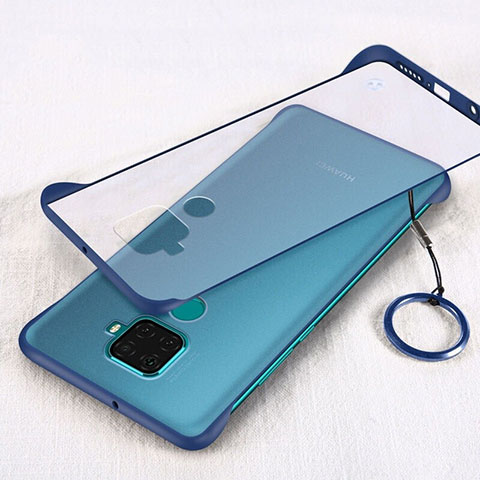 Carcasa Dura Cristal Plastico Funda Rigida Transparente H02 para Huawei Nova 5z Azul