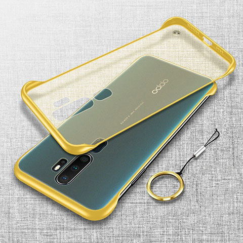 Carcasa Dura Cristal Plastico Funda Rigida Transparente H02 para Oppo A11X Amarillo