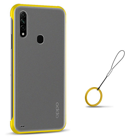 Carcasa Dura Cristal Plastico Funda Rigida Transparente H02 para Oppo A31 Amarillo