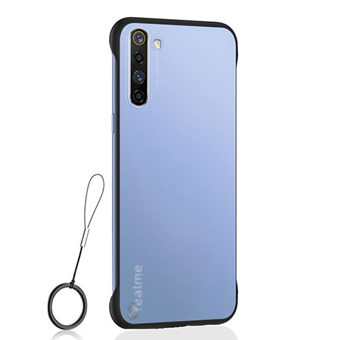 Carcasa Dura Cristal Plastico Funda Rigida Transparente H02 para Realme X50 Pro 5G Negro