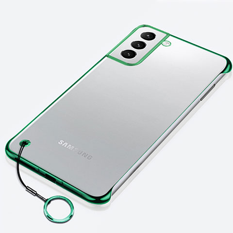 Carcasa Dura Cristal Plastico Funda Rigida Transparente H02 para Samsung Galaxy S23 5G Verde