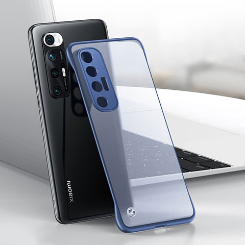 Carcasa Dura Cristal Plastico Funda Rigida Transparente H02 para Xiaomi Mi 10S 5G Azul