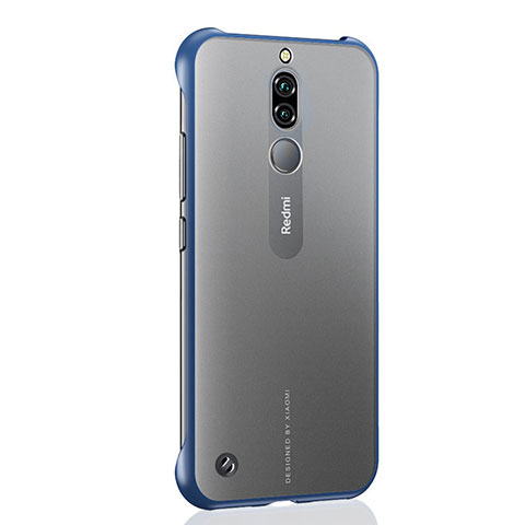 Carcasa Dura Cristal Plastico Funda Rigida Transparente H02 para Xiaomi Redmi 8 Azul