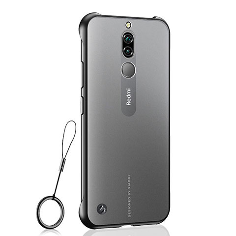 Carcasa Dura Cristal Plastico Funda Rigida Transparente H03 para Xiaomi Redmi 8 Negro