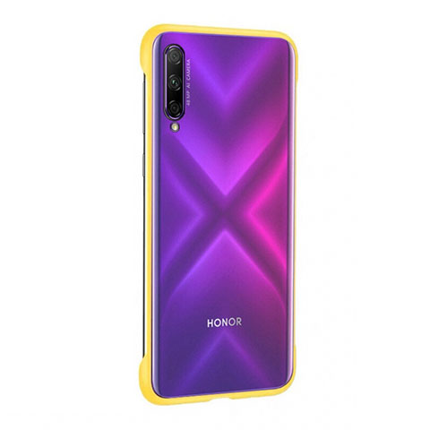 Carcasa Dura Cristal Plastico Funda Rigida Transparente H04 para Huawei Honor 9X Pro Amarillo