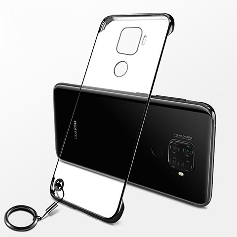 Carcasa Dura Cristal Plastico Funda Rigida Transparente H04 para Huawei Mate 30 Lite Negro