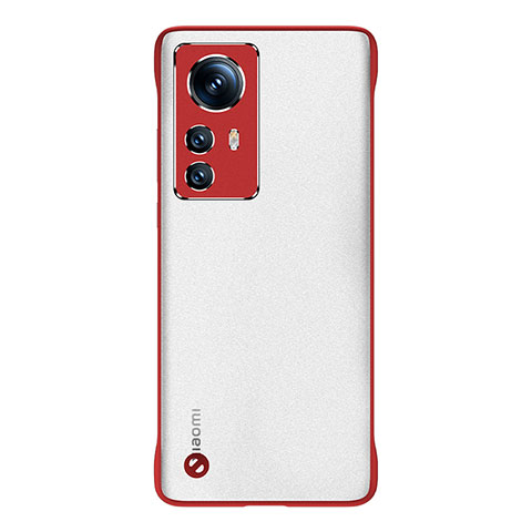 Carcasa Dura Cristal Plastico Funda Rigida Transparente H05 para Xiaomi Mi 12S 5G Rojo