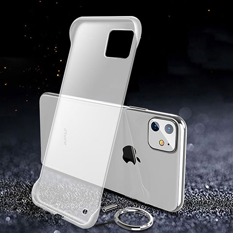 Carcasa Dura Cristal Plastico Funda Rigida Transparente S01 para Apple iPhone 11 Blanco