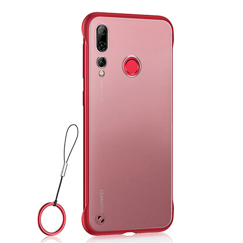 Carcasa Dura Cristal Plastico Funda Rigida Transparente S01 para Huawei Honor 20 Lite Rojo