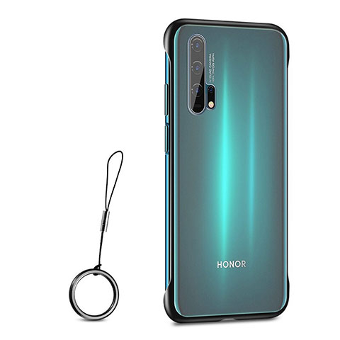 Carcasa Dura Cristal Plastico Funda Rigida Transparente S01 para Huawei Honor 20 Pro Negro