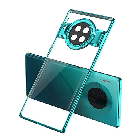 Carcasa Dura Cristal Plastico Funda Rigida Transparente S02 para Huawei Mate 30 Pro 5G Verde