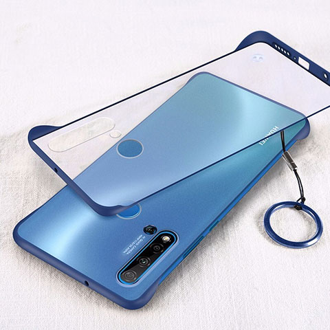 Carcasa Dura Cristal Plastico Funda Rigida Transparente S02 para Huawei Nova 5i Azul