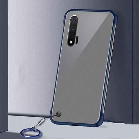 Carcasa Dura Cristal Plastico Funda Rigida Transparente S02 para Huawei Nova 6 5G Azul