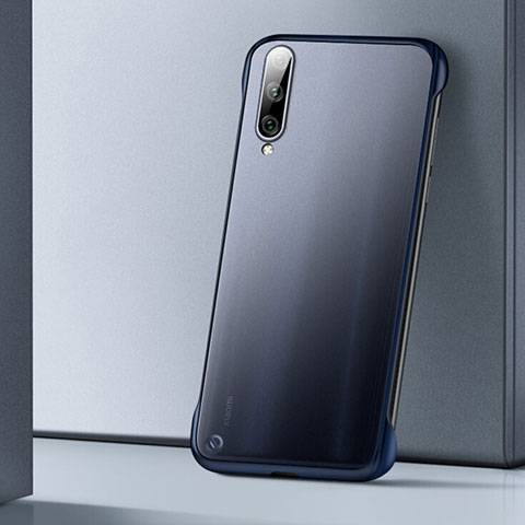 Carcasa Dura Cristal Plastico Funda Rigida Transparente S02 para Xiaomi Mi A3 Azul