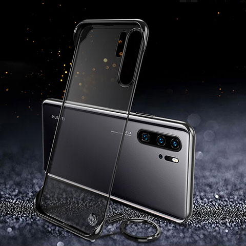 Carcasa Dura Cristal Plastico Funda Rigida Transparente S03 para Huawei P30 Pro New Edition Negro