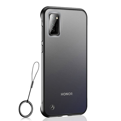 Carcasa Dura Cristal Plastico Funda Rigida Transparente S04 para Huawei Honor V30 Pro 5G Negro