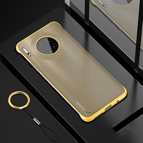 Carcasa Dura Cristal Plastico Funda Rigida Transparente S04 para Huawei Mate 30 5G Amarillo