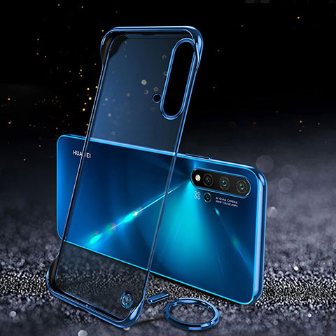 Carcasa Dura Cristal Plastico Funda Rigida Transparente S04 para Huawei Nova 5 Pro Azul