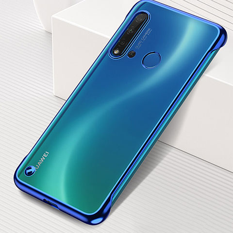 Carcasa Dura Cristal Plastico Funda Rigida Transparente S04 para Huawei Nova 5i Azul