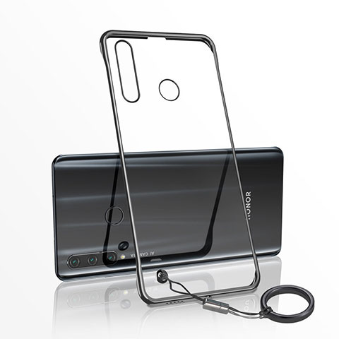 Carcasa Dura Cristal Plastico Funda Rigida Transparente S05 para Huawei Honor 20E Negro