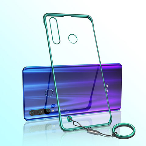 Carcasa Dura Cristal Plastico Funda Rigida Transparente S05 para Huawei Honor 20E Verde