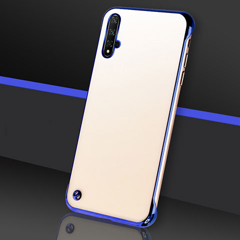 Carcasa Dura Cristal Plastico Funda Rigida Transparente S05 para Huawei Nova 5 Azul