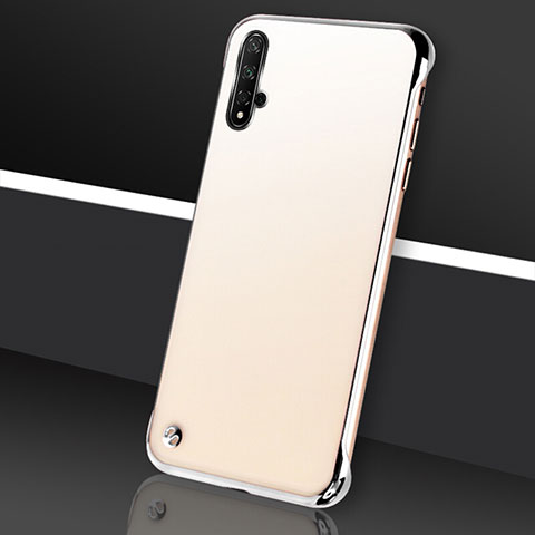 Carcasa Dura Cristal Plastico Funda Rigida Transparente S05 para Huawei Nova 5 Plata