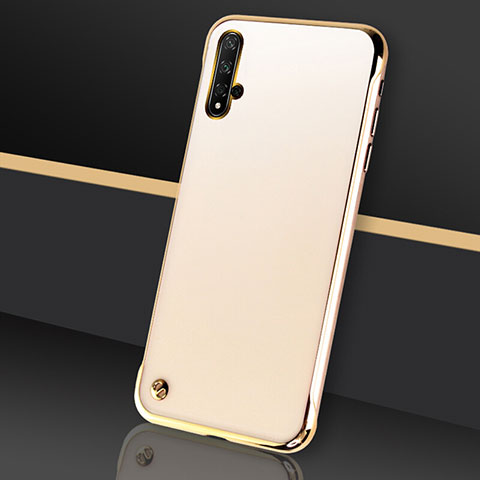 Carcasa Dura Cristal Plastico Funda Rigida Transparente S05 para Huawei Nova 5 Pro Oro