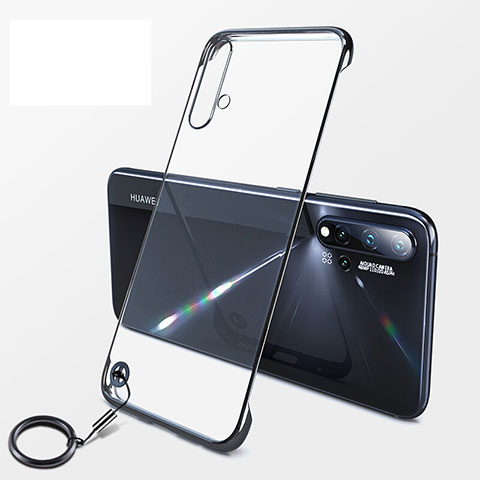 Carcasa Dura Cristal Plastico Funda Rigida Transparente S06 para Huawei Nova 5 Negro