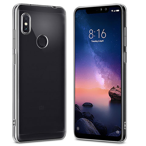 Carcasa Dura Cristal Plastico Rigida Transparente para Xiaomi Redmi Note 6 Pro Claro