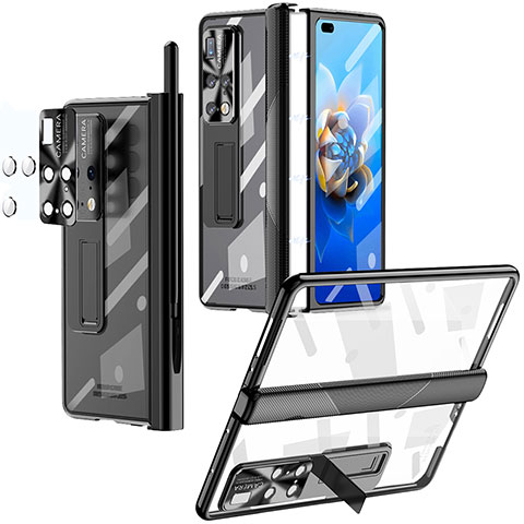 Carcasa Dura Cristal Plastico Rigida Transparente ZL1 para Huawei Mate X2 Negro