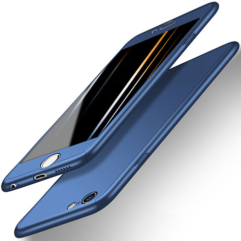 Carcasa Dura Plastico Rigida Mate Frontal y Trasera 360 Grados para Apple iPhone 6 Azul