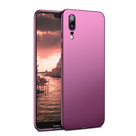 Carcasa Dura Plastico Rigida Mate M02 para Huawei P20 Morado