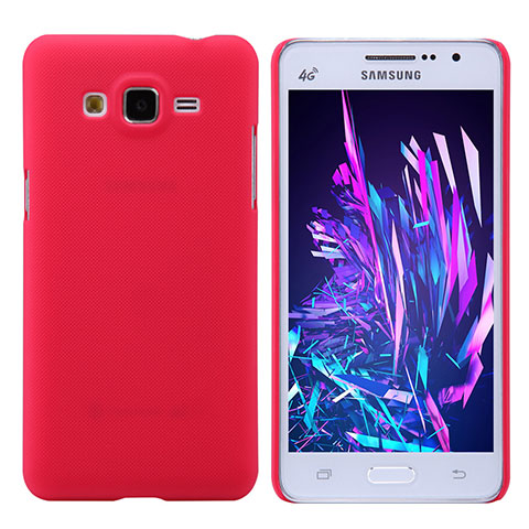 Carcasa Dura Plastico Rigida Mate M02 para Samsung Galaxy Grand Prime 4G G531F Duos TV Rojo