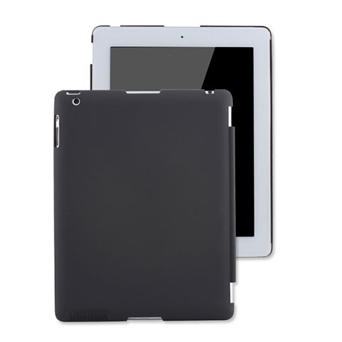 Carcasa Dura Plastico Rigida Mate para Apple iPad 4 Negro