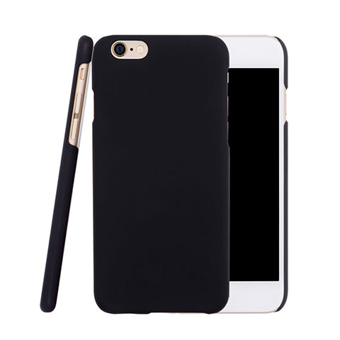 Carcasa Dura Plastico Rigida Mate para Apple iPhone 6 Plus Negro