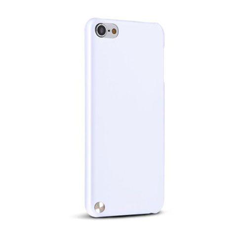 Carcasa Dura Plastico Rigida Mate para Apple iPod Touch 5 Blanco