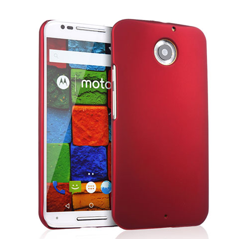 Carcasa Dura Plastico Rigida Mate para Motorola Moto X (2nd Gen) Rojo