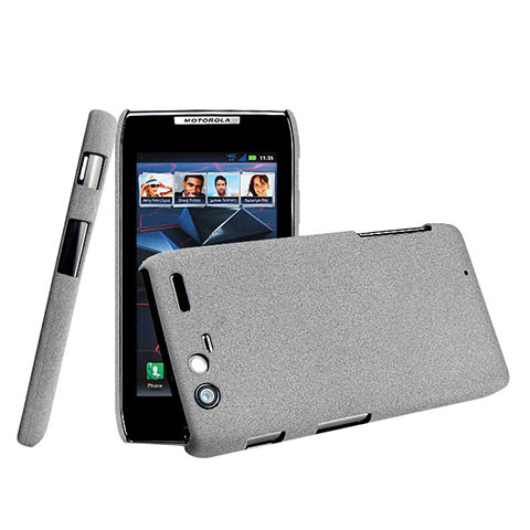 Carcasa Dura Plastico Rigida Mate para Motorola Razr XT910 Gris