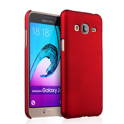 Carcasa Dura Plastico Rigida Mate para Samsung Galaxy Amp Prime J320P J320M Rojo