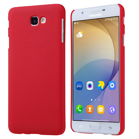 Carcasa Dura Plastico Rigida Mate para Samsung Galaxy J5 Prime G570F Rojo